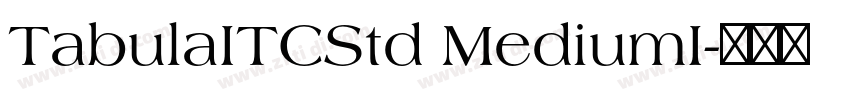 TabulaITCStd MediumI字体转换